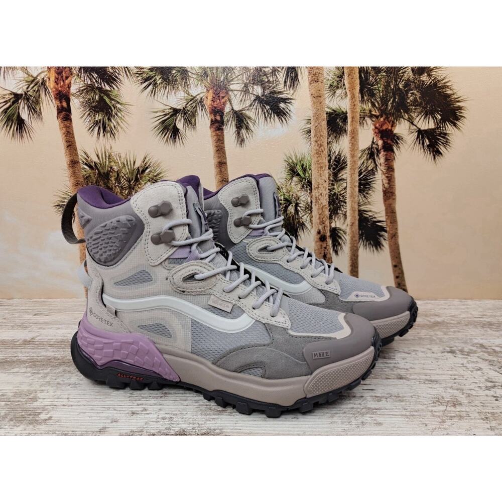VANS MTE Crestline ADV GTX Gore-Tex Waterproof Boots Grey Purple Women’s 10 NEW